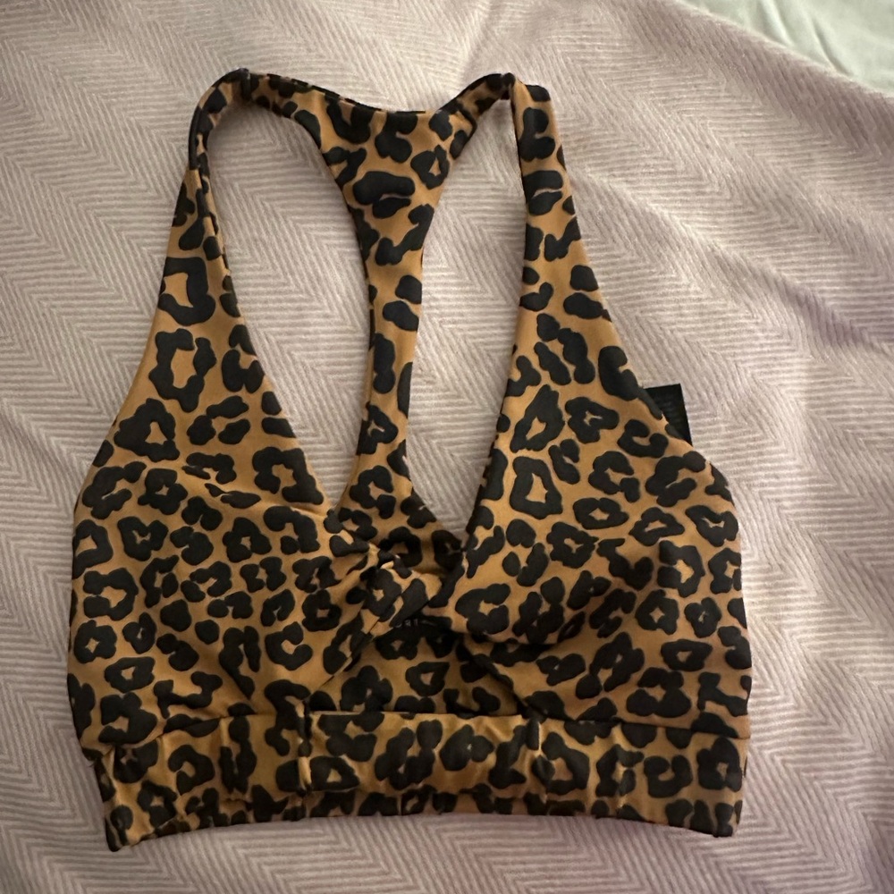 Beach riot sports bra cheetah size XS excellent condition